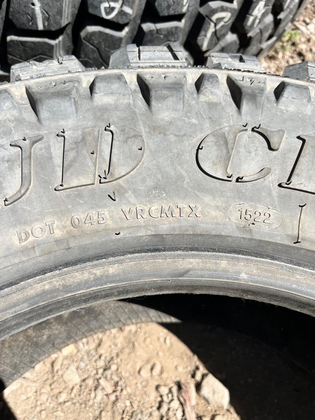 LT245/75R17 Pair (2 Used Tires) Mud Claw Comp MTX