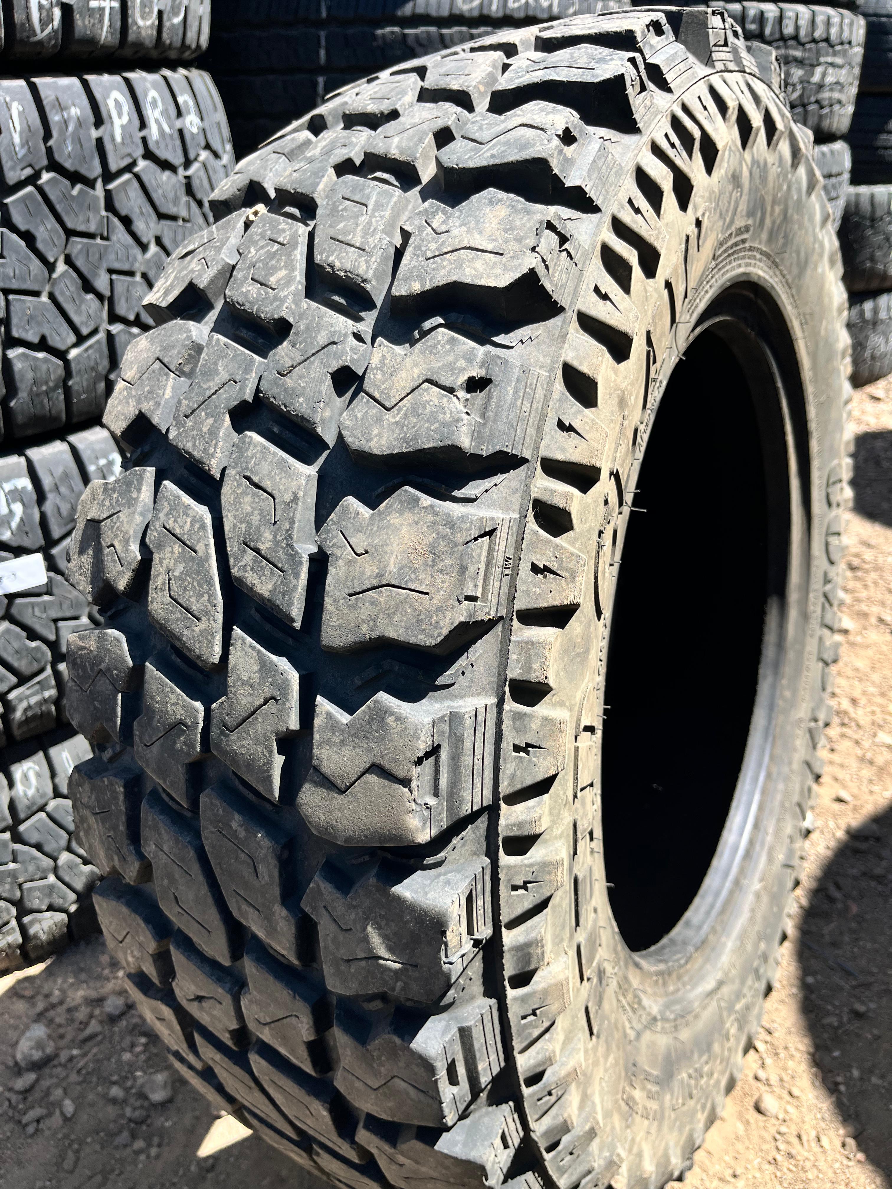 LT245/75R17 Pair (2 Used Tires) Mud Claw Comp MTX