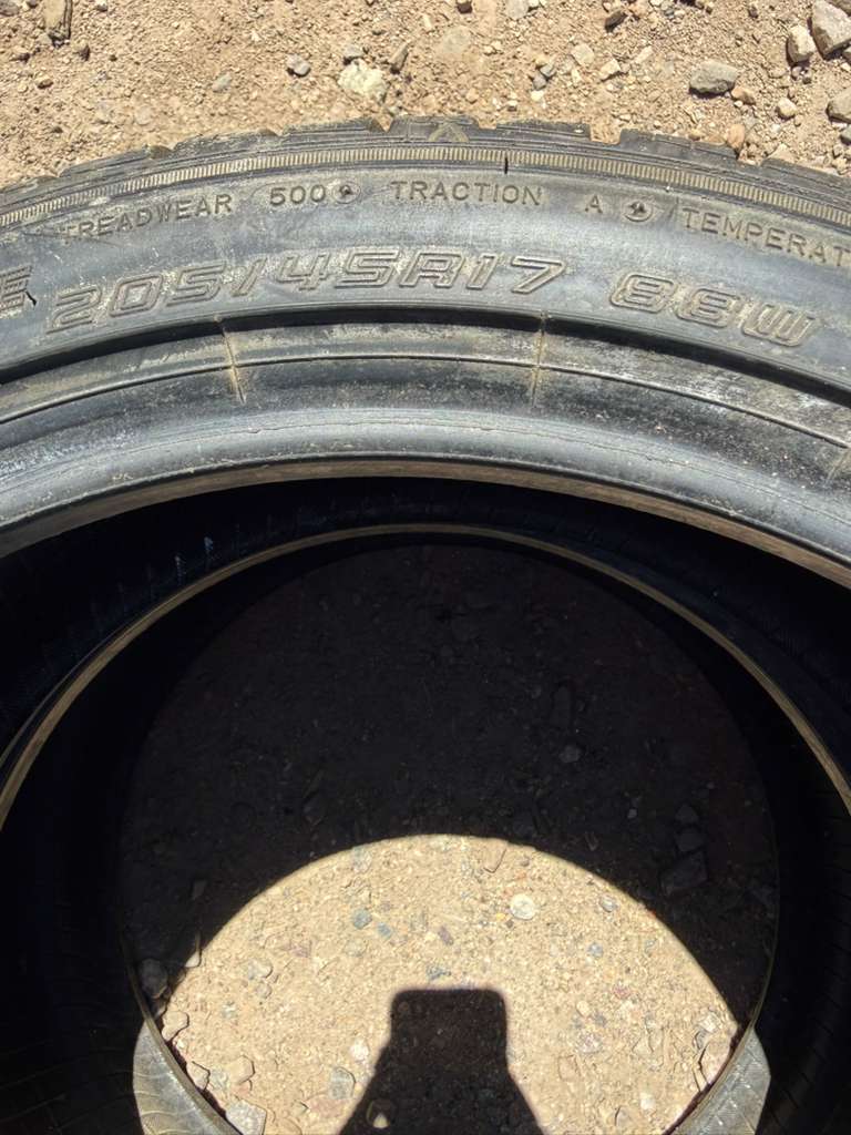 205/45R17 Pair (2 Used Tires) Falken ZIEX ZE950