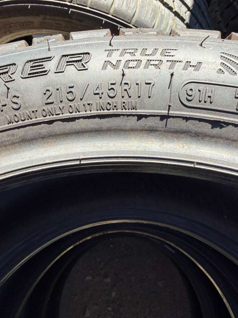 215/45R17  Set (4 Used Tires) Cooper Discoverer True North