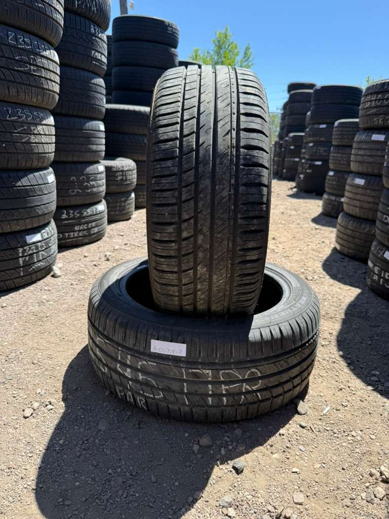 225/45R17Pair (2 Used Tires) Milestar Weatherguard AS710 Sport