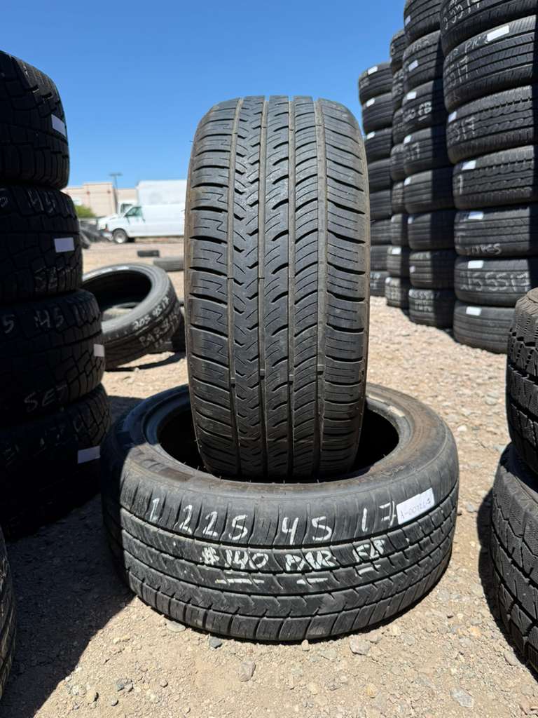 225/45R17  Pair (2 Used Tires) Advanta HPZ-02