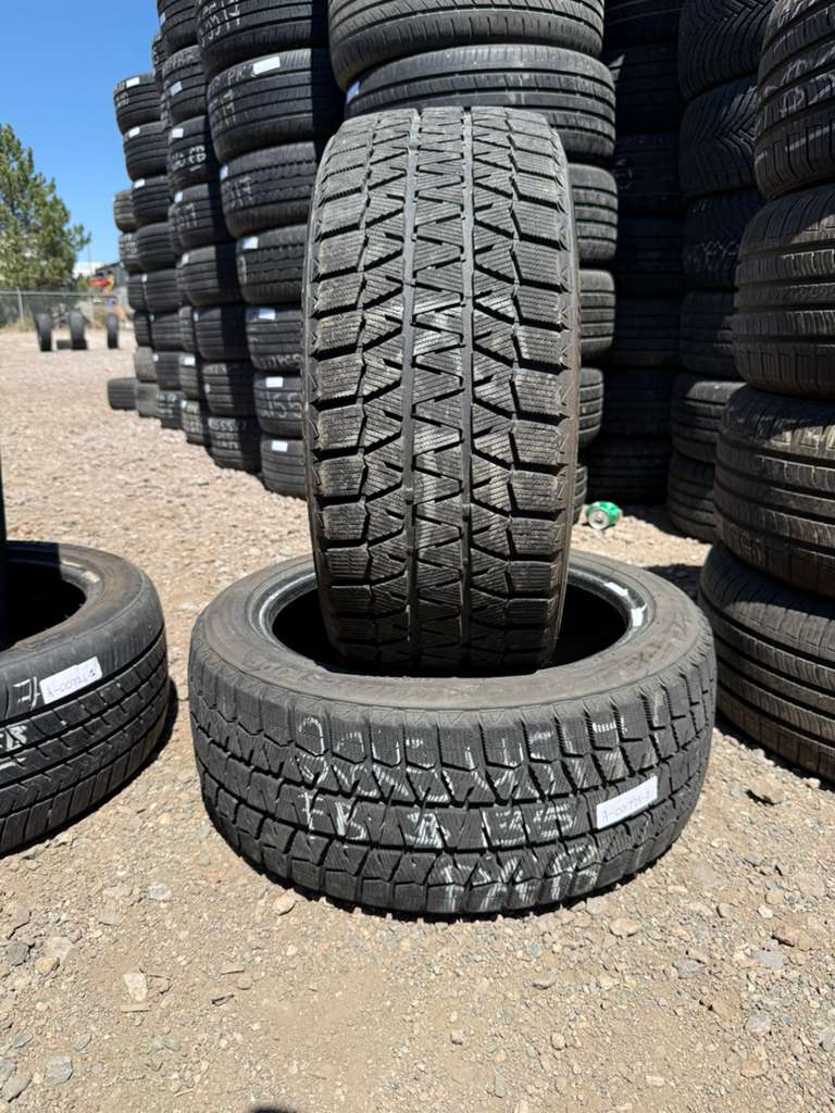 225/45R17 Pair (2 Used Tires) Bridgestone Blizzak WS90