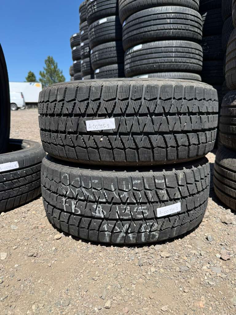 225/45R17 Pair (2 Used Tires) Bridgestone Blizzak WS90