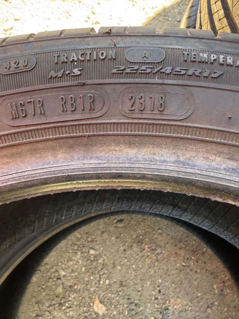 225/45R17Pair (2 Used Tires) Douglas Performance