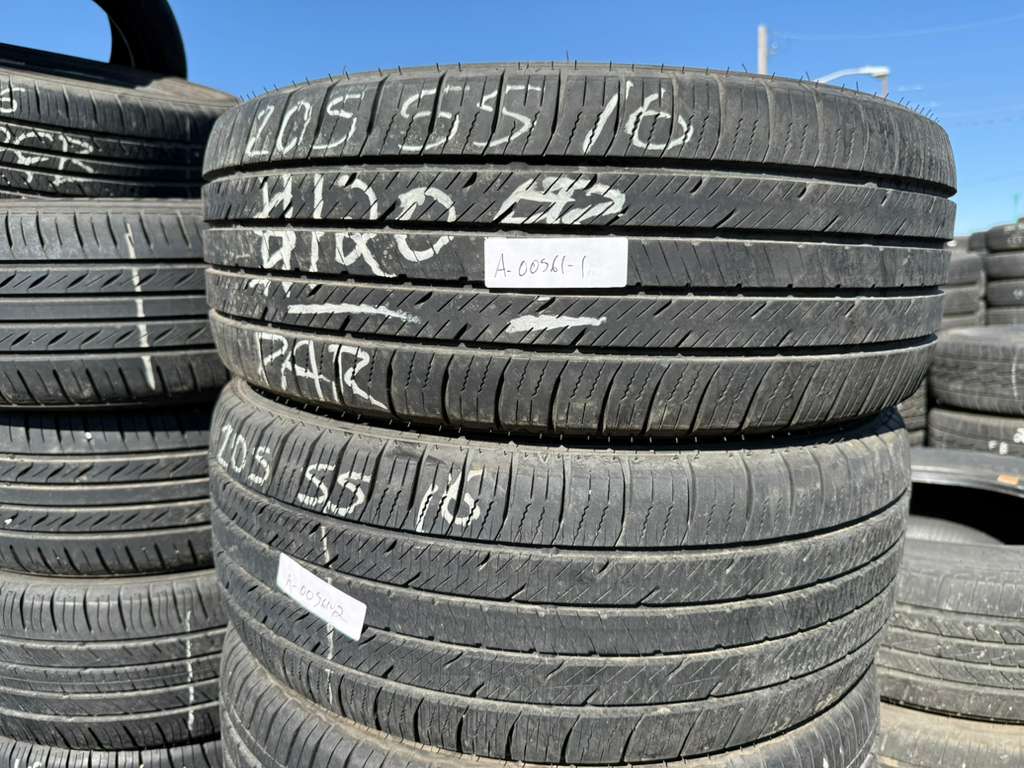 205/55R16 Pair (2 Used Tires) Mazama Reputation Luxery Touring