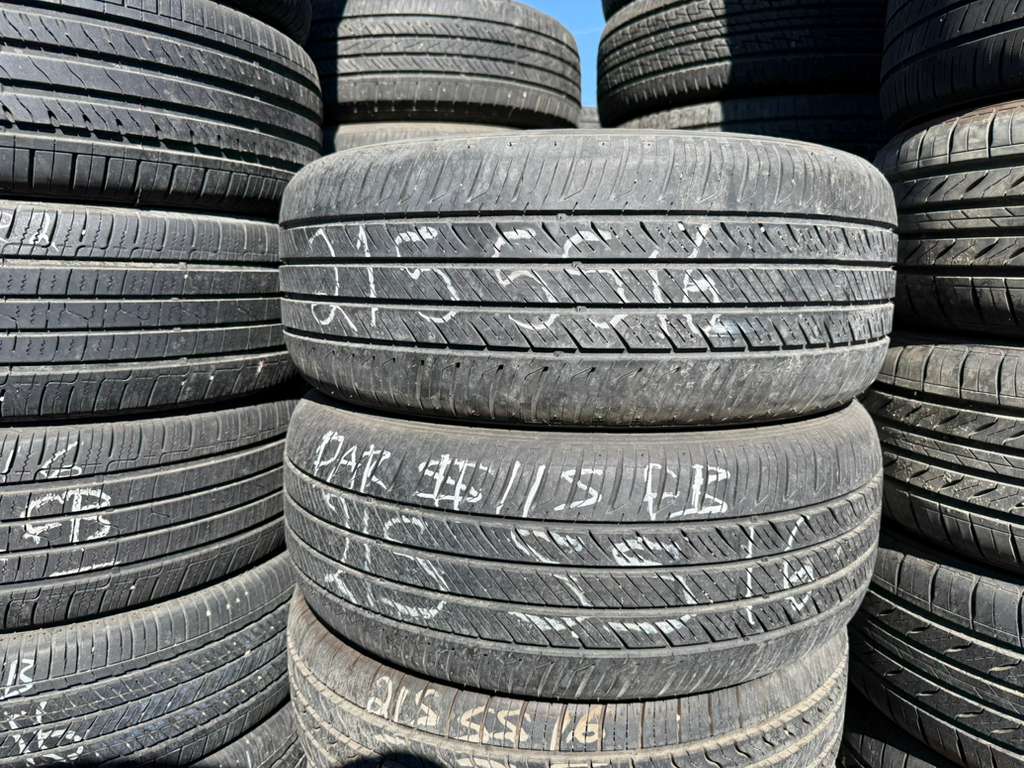 215/55R16 Pair (2 Used Tires) Hankook Kimberly Gt