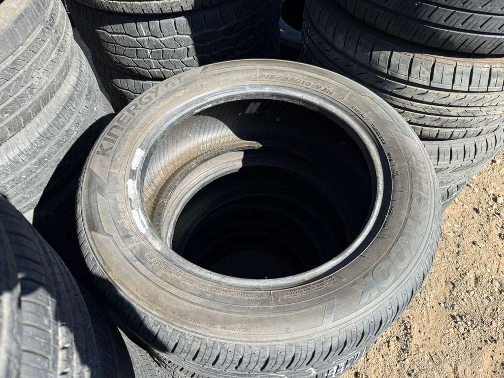 215/55R16 Pair (2 Used Tires) Hankook Kimberly Gt