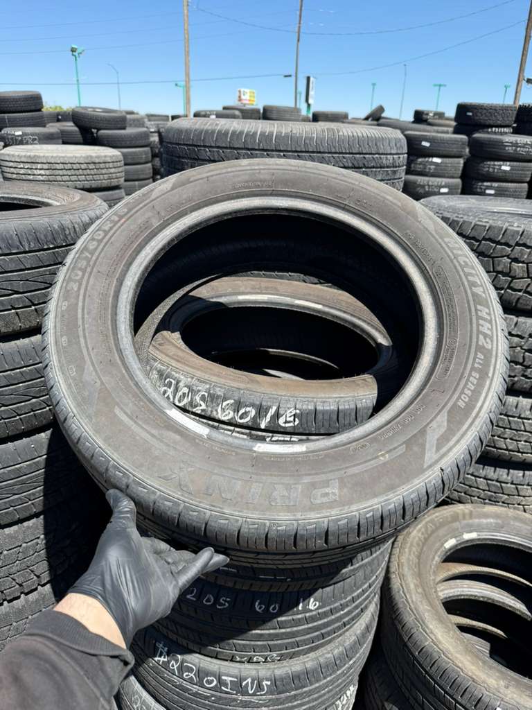 205/60R16 Pair (2 Used Tires) Prinx Hi city HH2