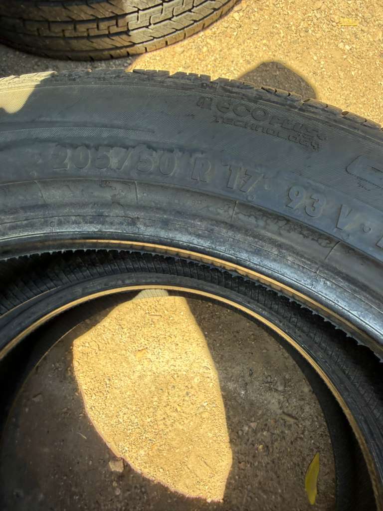 205/50R17 Pair (2 Used Tires) Continental ControlContact Tour A/S Plus