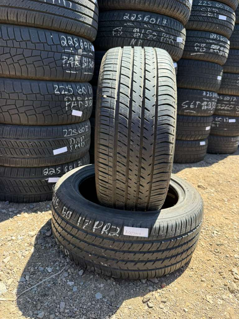 215/50R17 Pair (2 Used Tires) Kenda Vezda UHP A/S