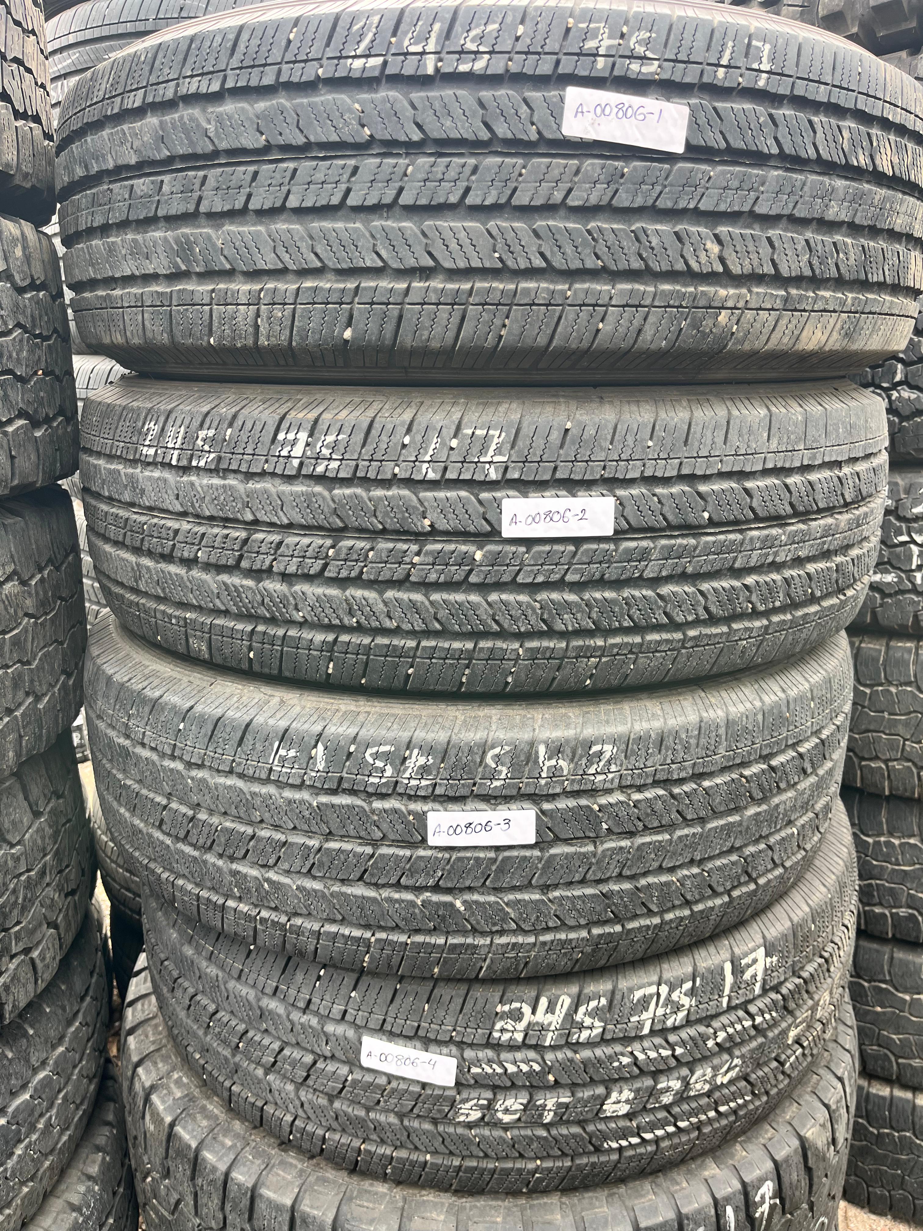 245/75R17 Set (4 Used Tires) Michelin LTX