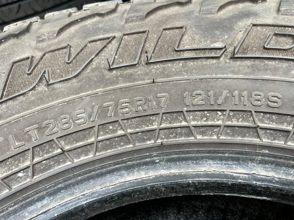 285/75R17 Pair (2 Used Tires) Falken WILDPEAK (AT3W)
