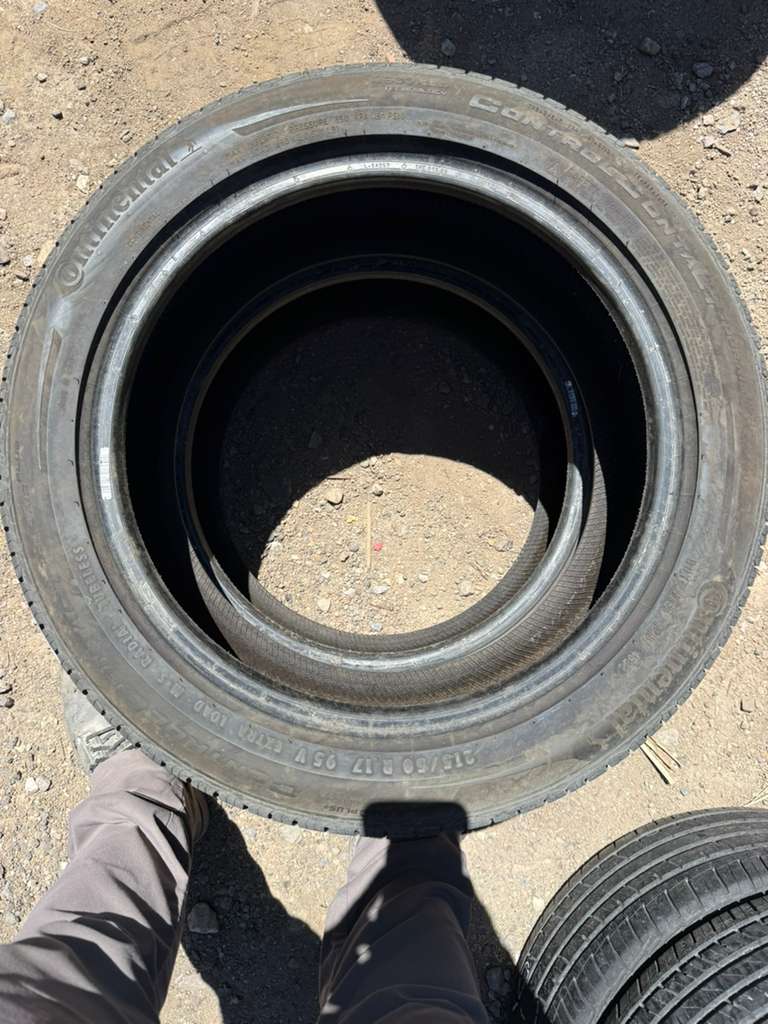215/50R17 Pair (2 Used Tires) Continental ControlContact Tour A/S Plus