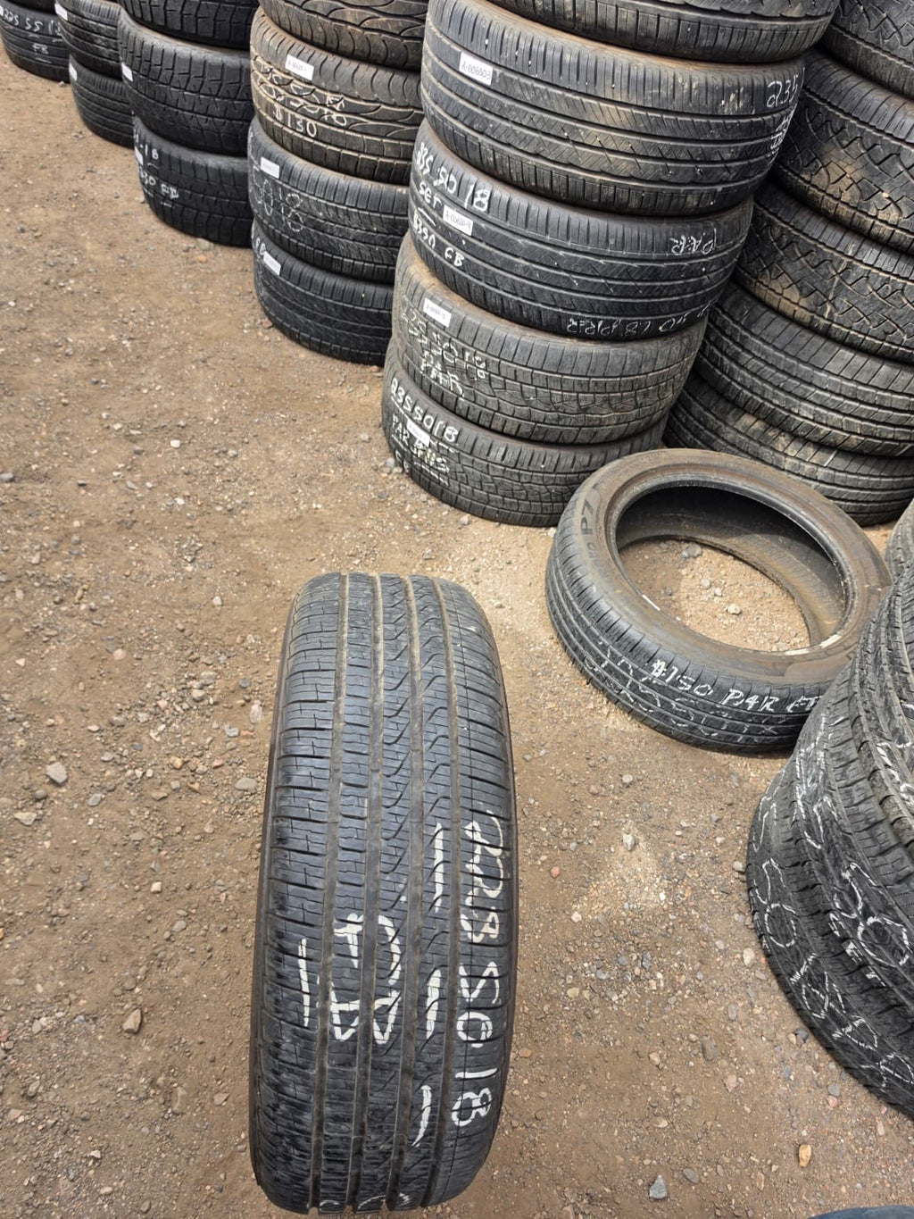 225/50ZR18 Pair (2 Used Tires) Pirelli Cinturato P7