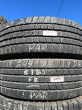 LT245/75R17 Pair (2 Used Tires) Michelin LTX (MS2)