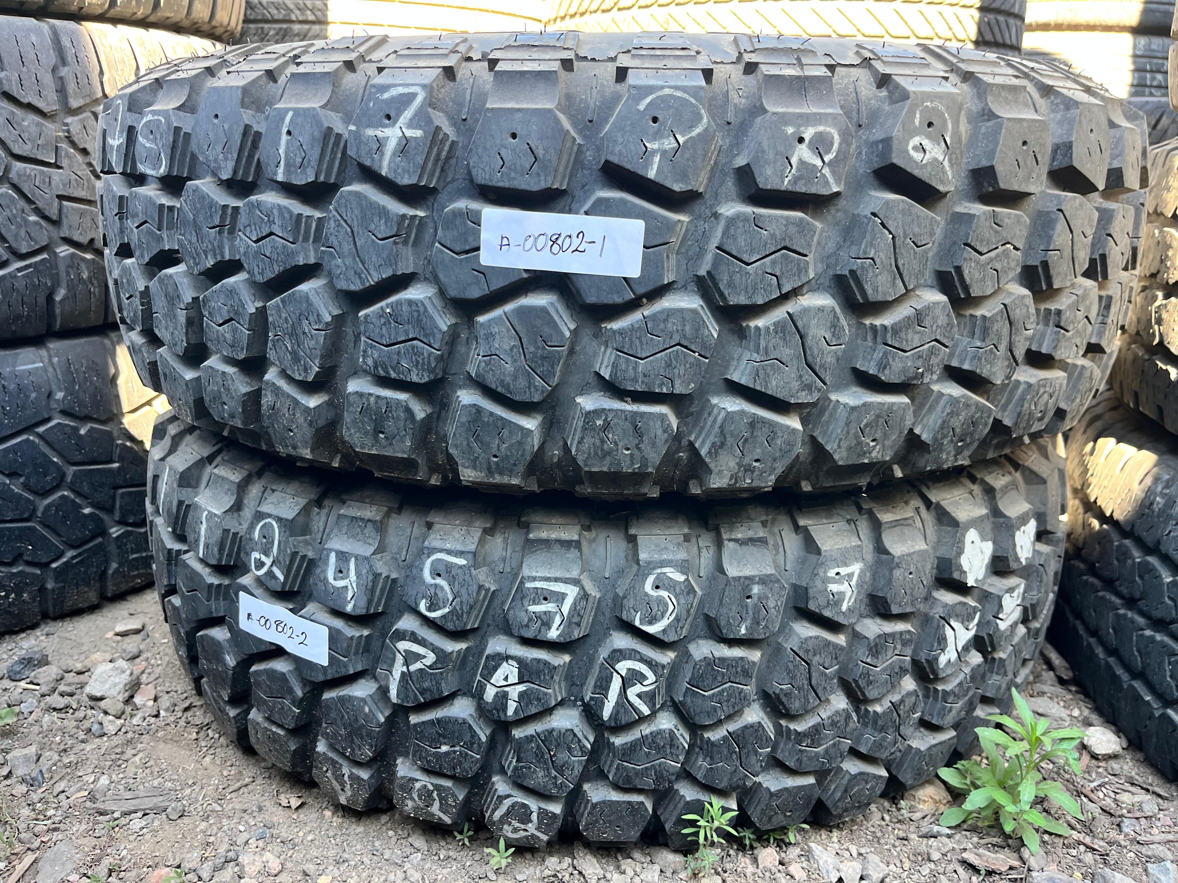 LT245/75R17 Pair (2 Used Tires) Ironman All Country