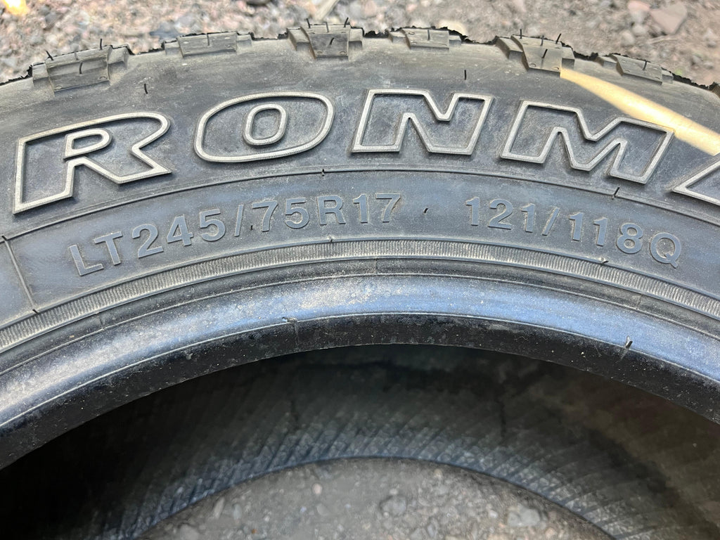 LT245/75R17 Pair (2 Used Tires) Ironman All Country