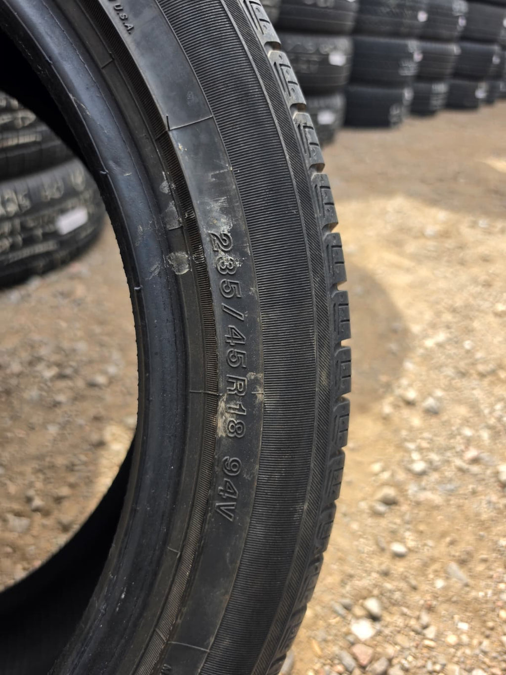 235/45R18 Pair (2 Used Tires) Yokohama Avid Ascend LX