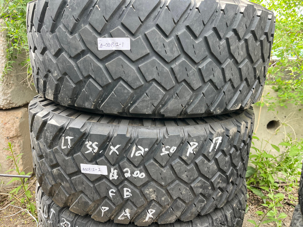 LT35x12.50R17 Pair (2 Used Tires) Nitto Trail Grappler