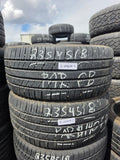 235/45R18 Pair (2 Used Tires) Michelin Defender2