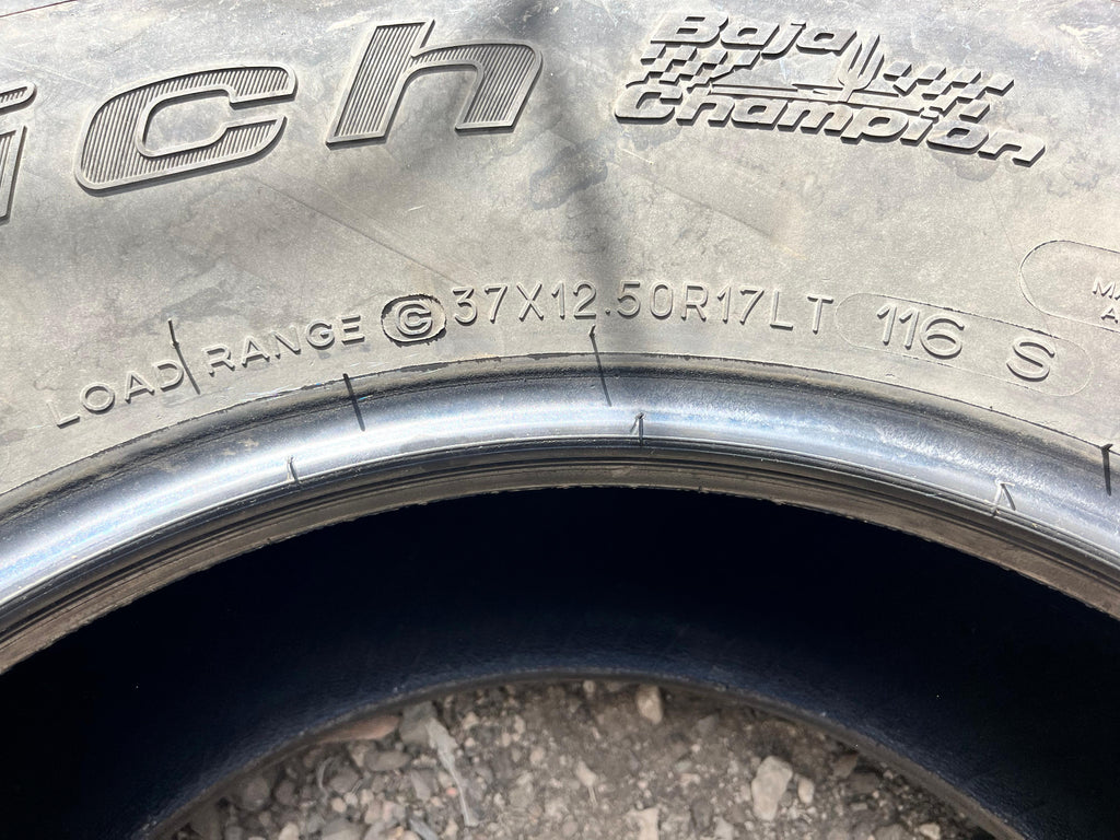 LT37x12.50R17 Pair (2 Used Tires) BFGoodrich Baja Champion