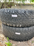LT37x12.50R17 Pair (2 Used Tires) BFGoodrich Baja Champion