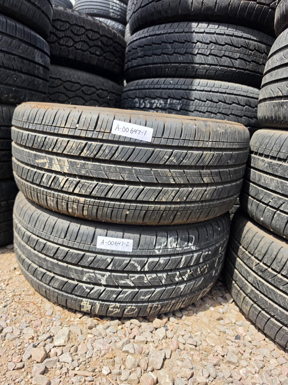 235/45R18 Pair (2 Used Tires) Michelin Energy Saver
