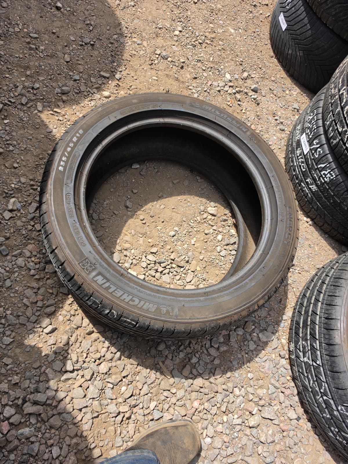 235/45R18 Pair (2 Used Tires) Michelin Energy Saver