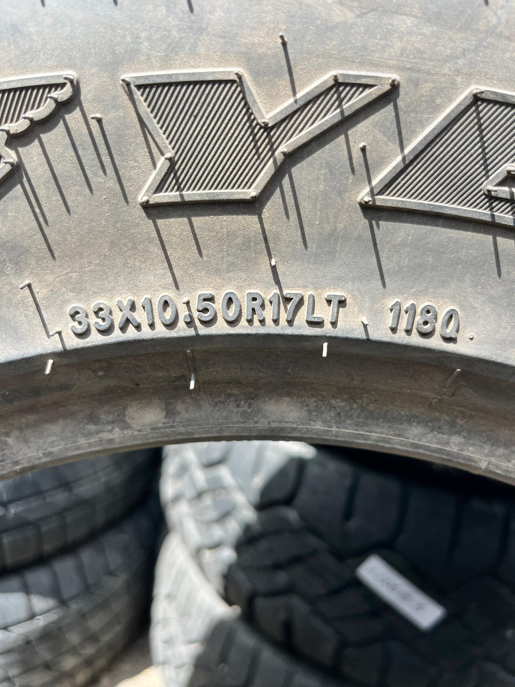 LT33x10.50R17 Set (4 Used TIres) Goodyear Wrangler(MT/R)