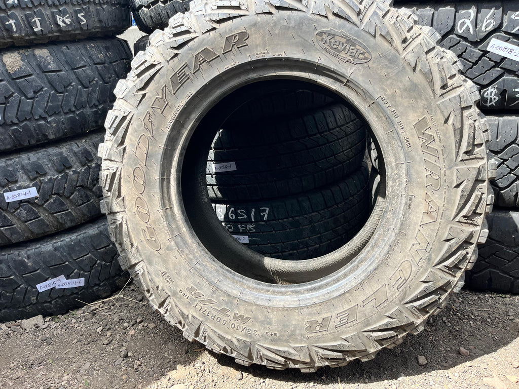 LT33x10.50R17 Set (4 Used TIres) Goodyear Wrangler(MT/R)