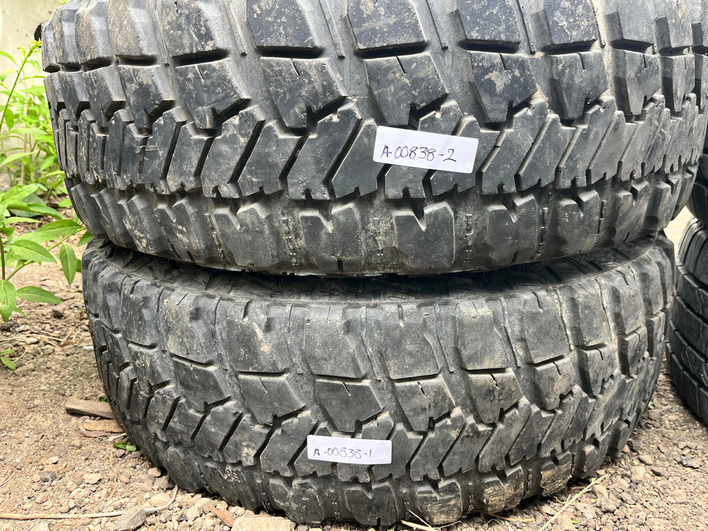 LT33x10.50R17 Pair (2 Used Tires) Goodyear Wrangler(MT/R)