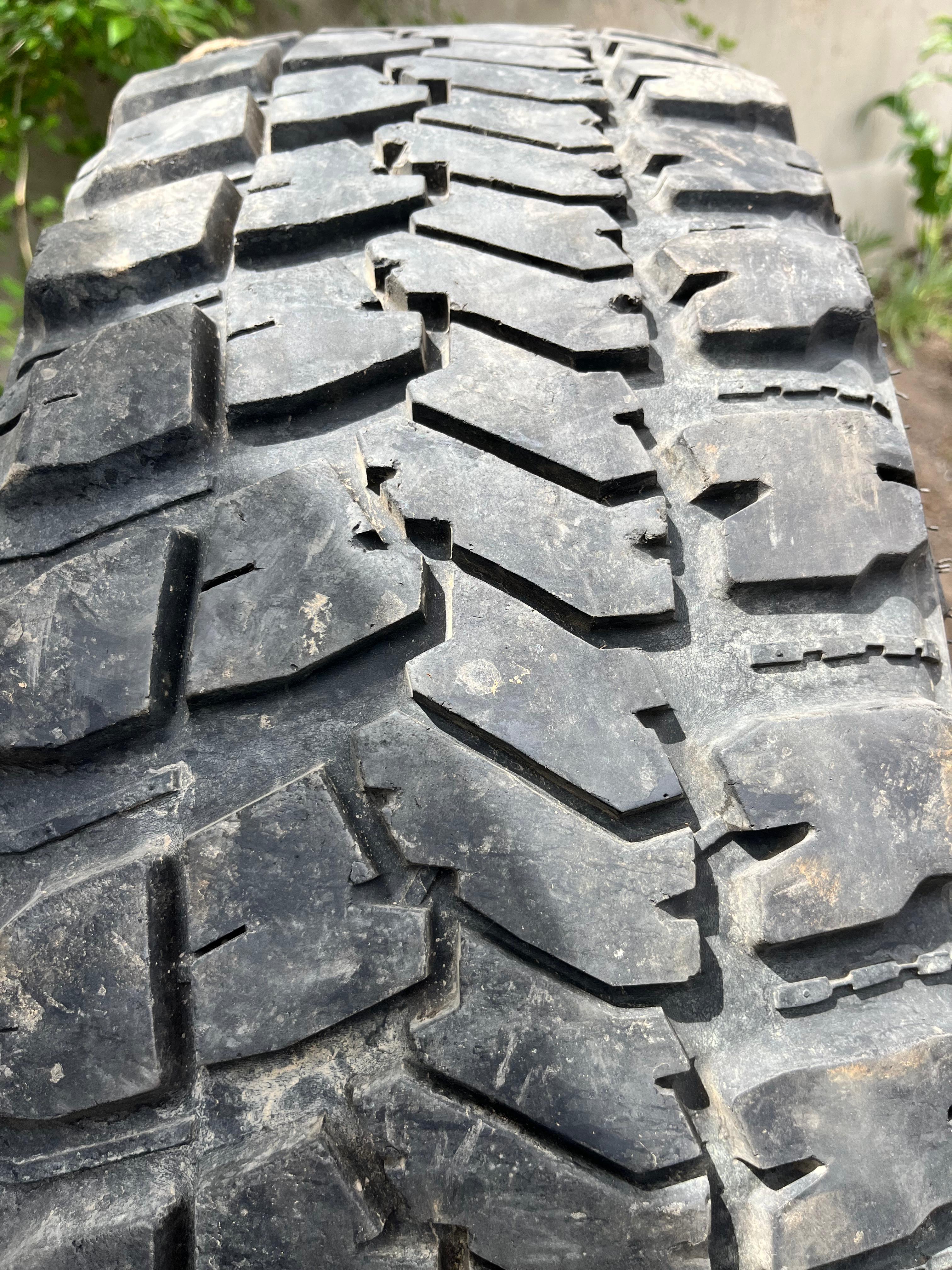 LT33x10.50R17 Pair (2 Used Tires) Goodyear Wrangler(MT/R)