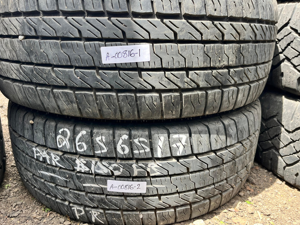265/65R17 Pair (2 Used Tires) Corsa HighWay Terrain Plus