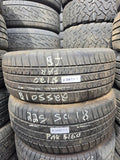 225/50ZR18 Pair (2 Used Tires) Michelin Pilot Sport A/S3+