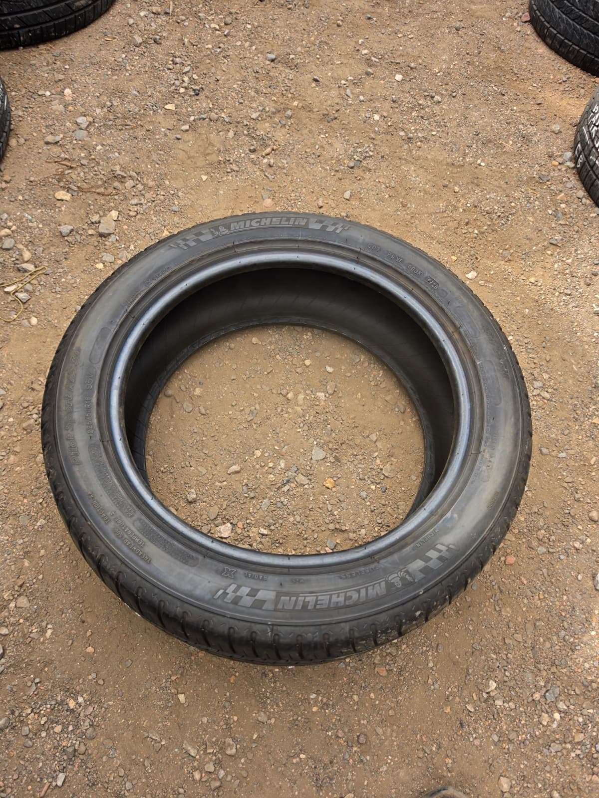 225/50ZR18 Pair (2 Used Tires) Michelin Pilot Sport A/S3+