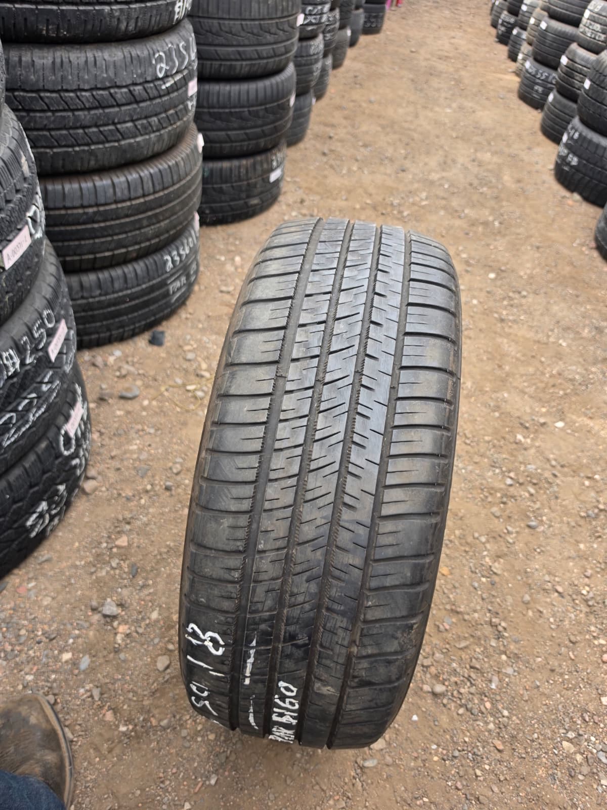 225/50ZR18 Pair (2 Used Tires) Michelin Pilot Sport A/S3+