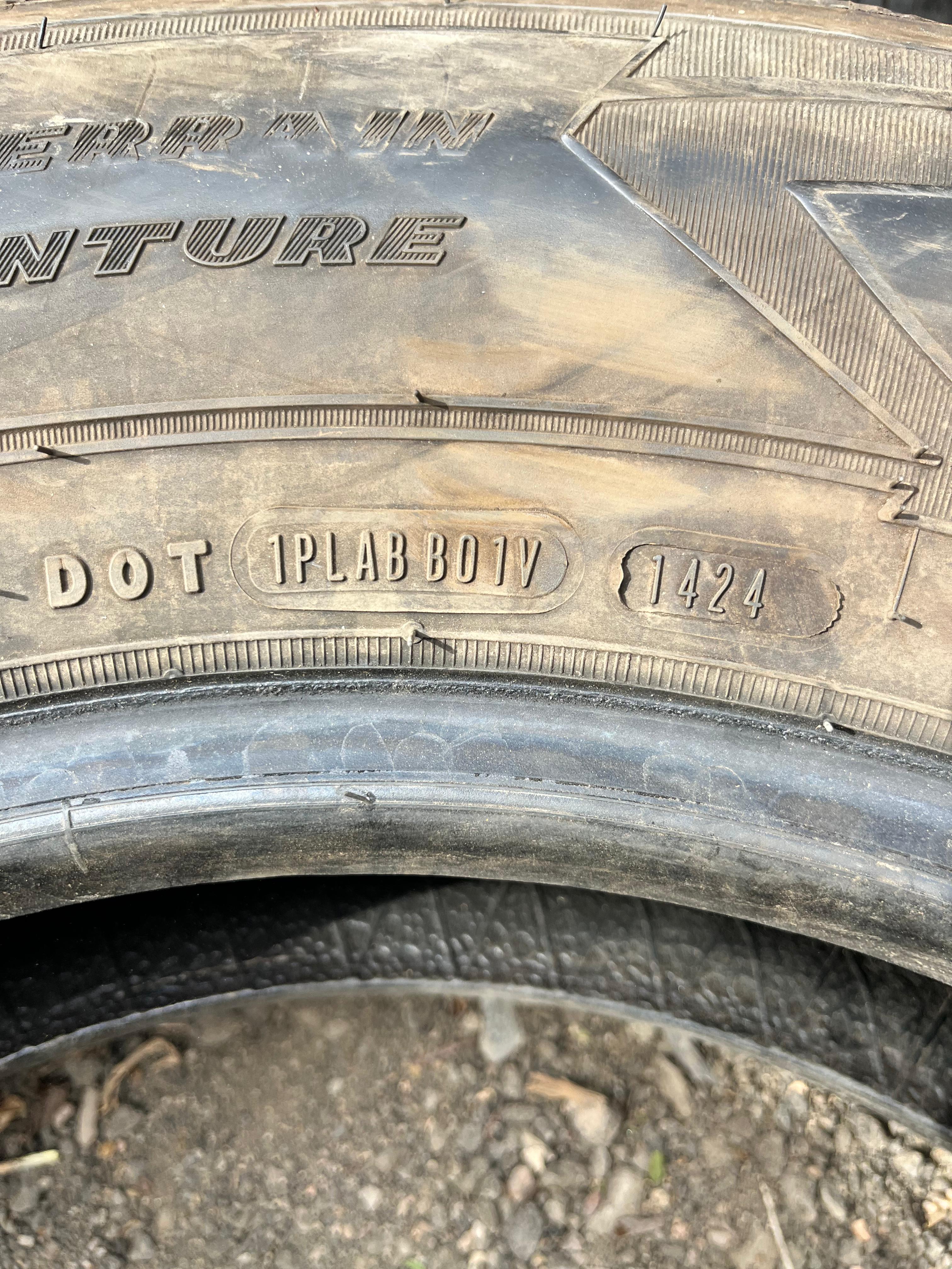 LT235/80R17 Pair (2 Used Tires) Goodyear Wrangler (Adventure)