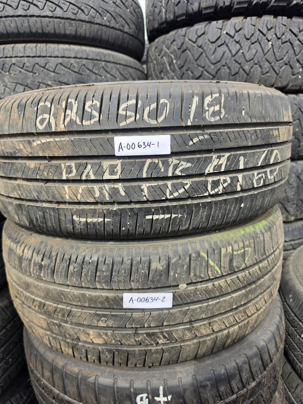 225/50ZR18 Pair (2 Used Tires) Goodyear Eagle LS2