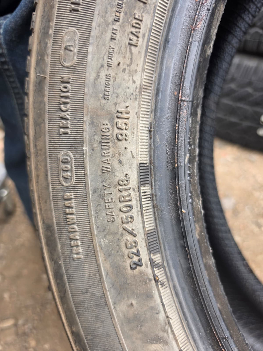225/50ZR18 Pair (2 Used Tires) Goodyear Eagle LS2