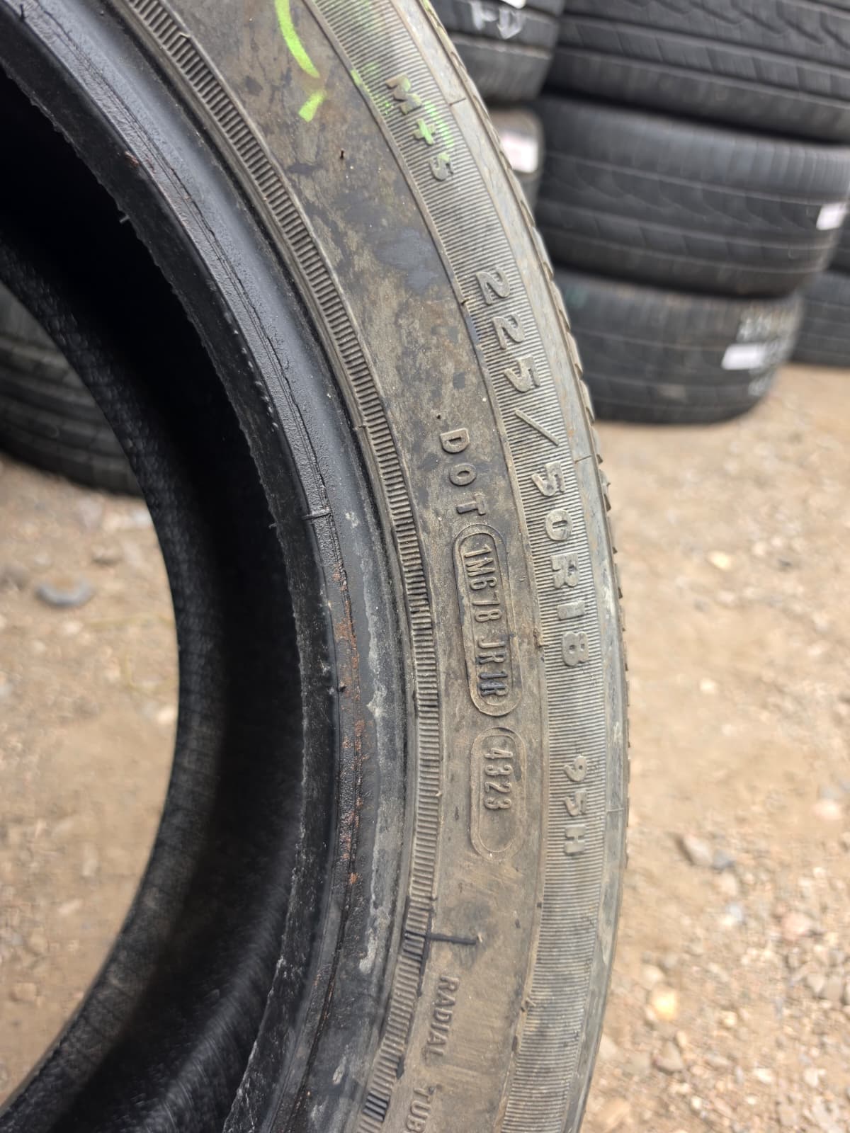 225/50ZR18 Pair (2 Used Tires) Goodyear Eagle LS2
