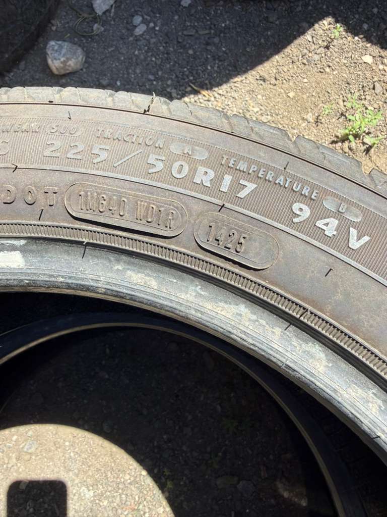 225/50R17 Pair (2 Used Tires) Douglas Touring A/S