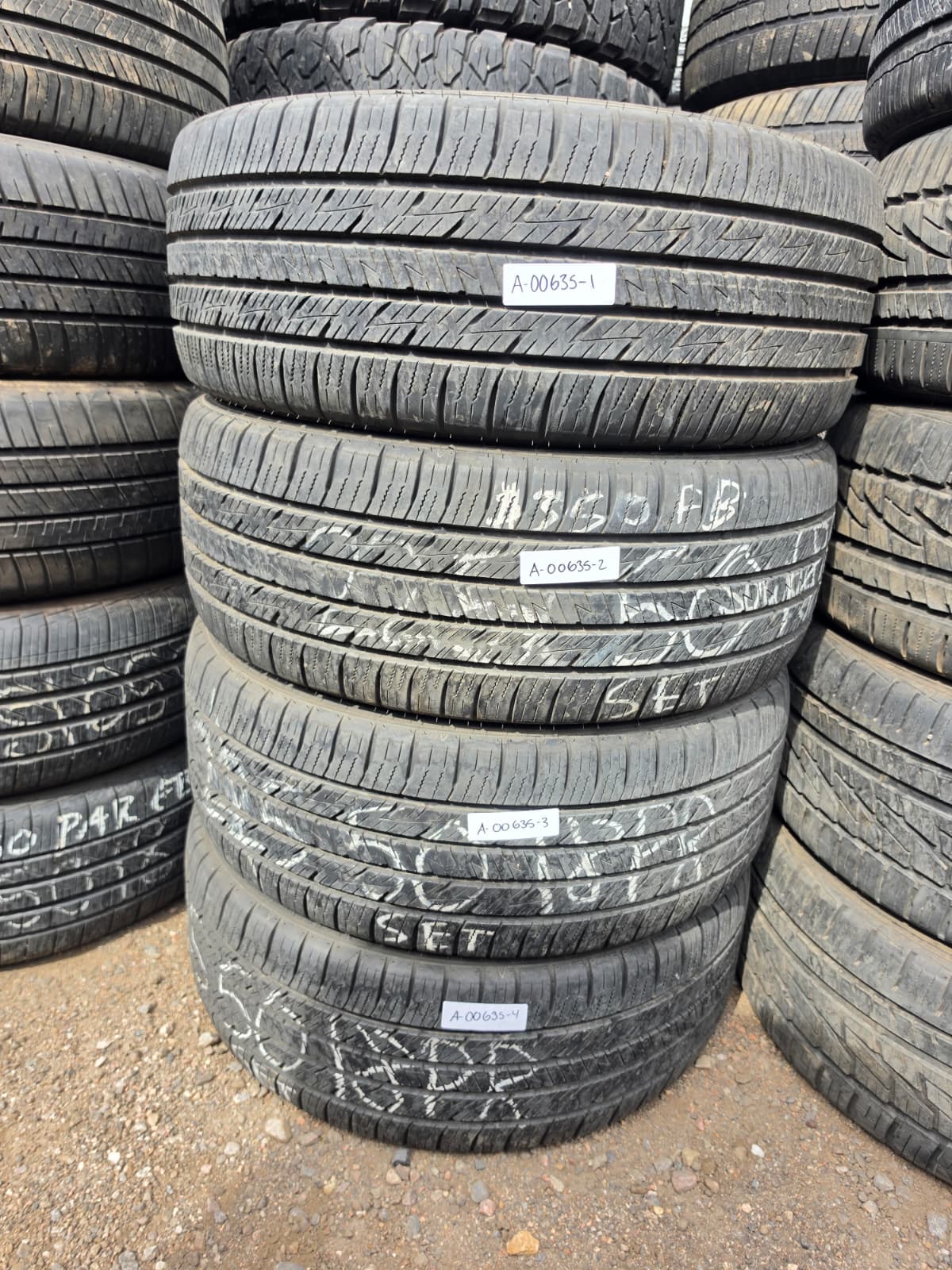 225/50ZR18 Set (4 Used Tires) Mazama Tires Reputation NLW-3