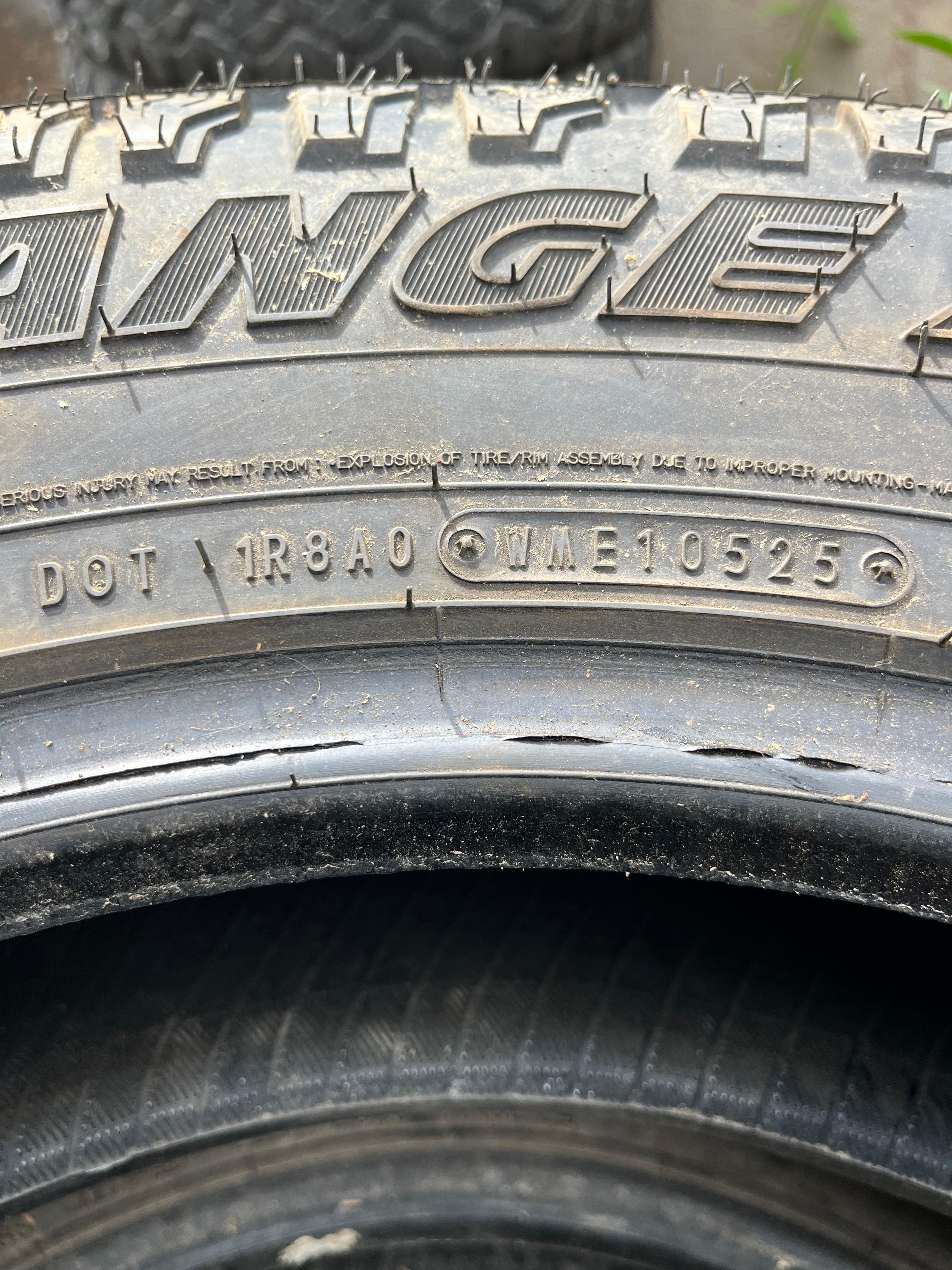 LT235/80R17 Set (4 Used Tires) Mazama Tires Open Range (Plus)