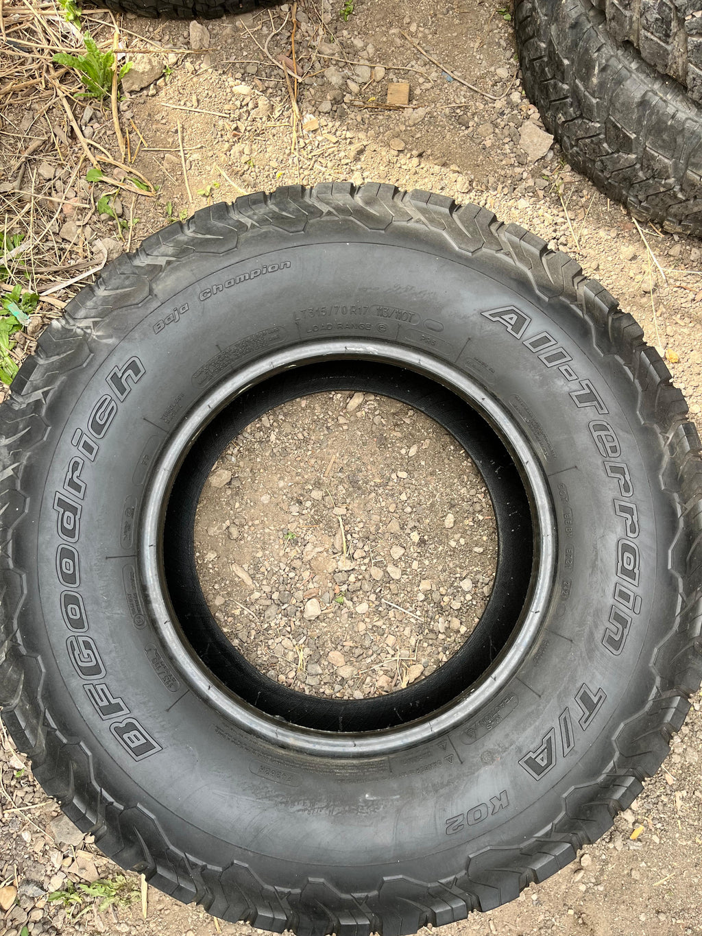 LT315/70R17 Pair (2 Used Tires) BFGoodrich Baja Champions (KO2)