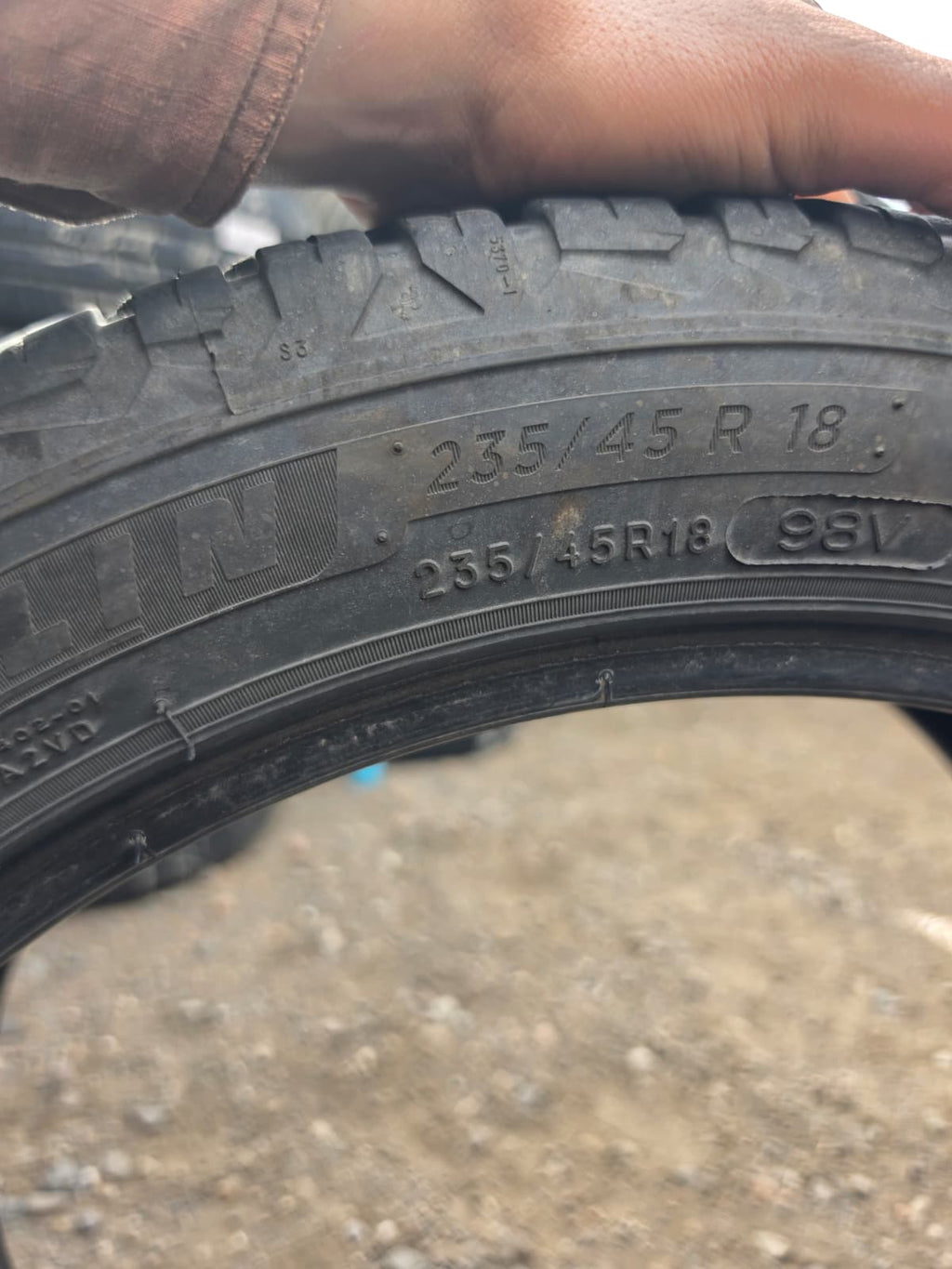 235/45R18 Pair (2 Used Tires) Michelin Cross Climate2