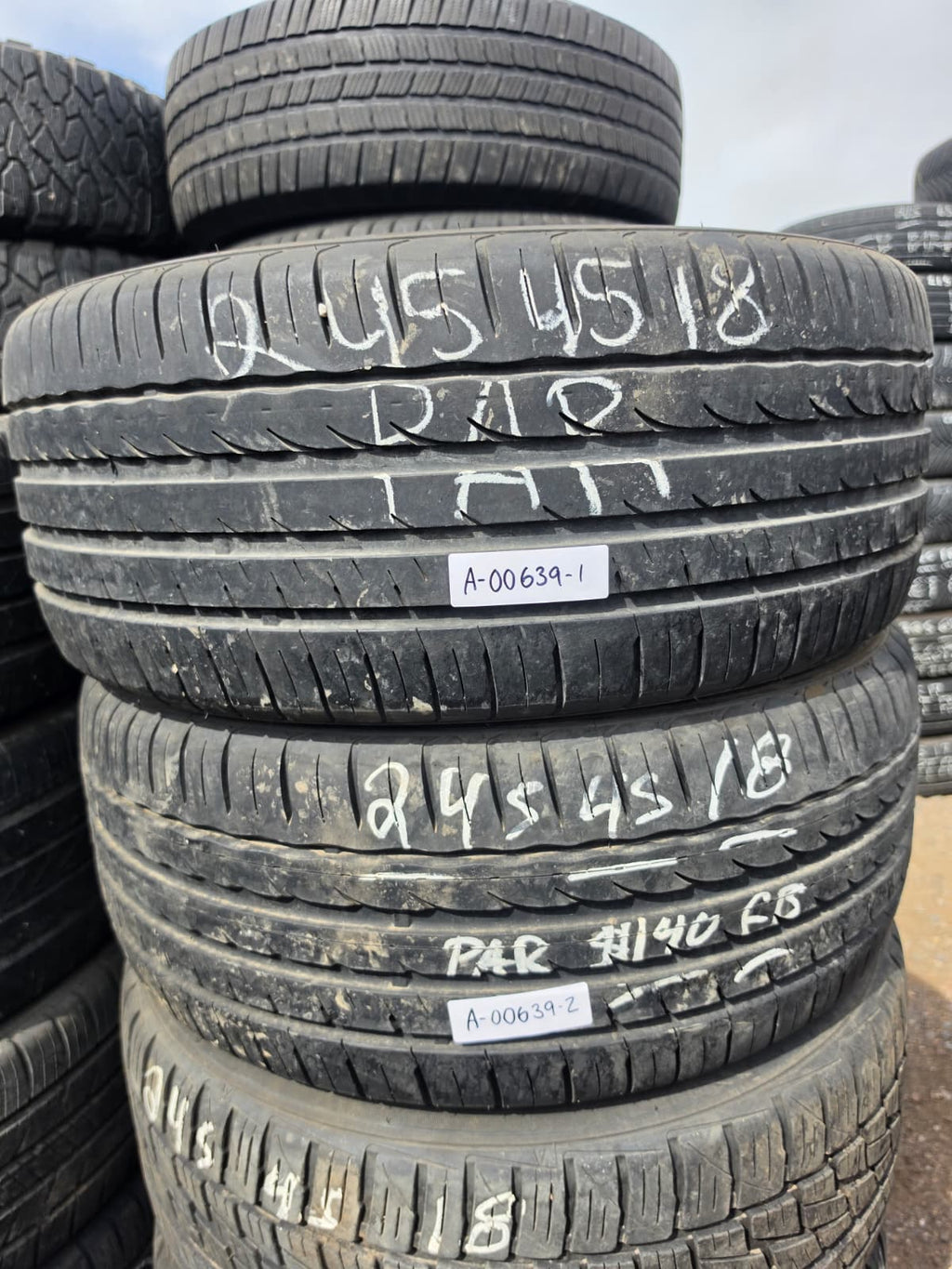 245/45R18 Pair (2 Used Tires) Velozza ZXV4