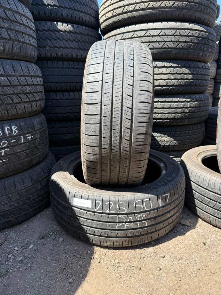 225/50R17 Pair (2 Used Tires) Prinx HiCity HH2