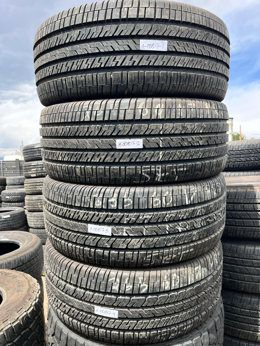265/60R17 Set (4 Used Tires) Goodyear Eagle RS-A