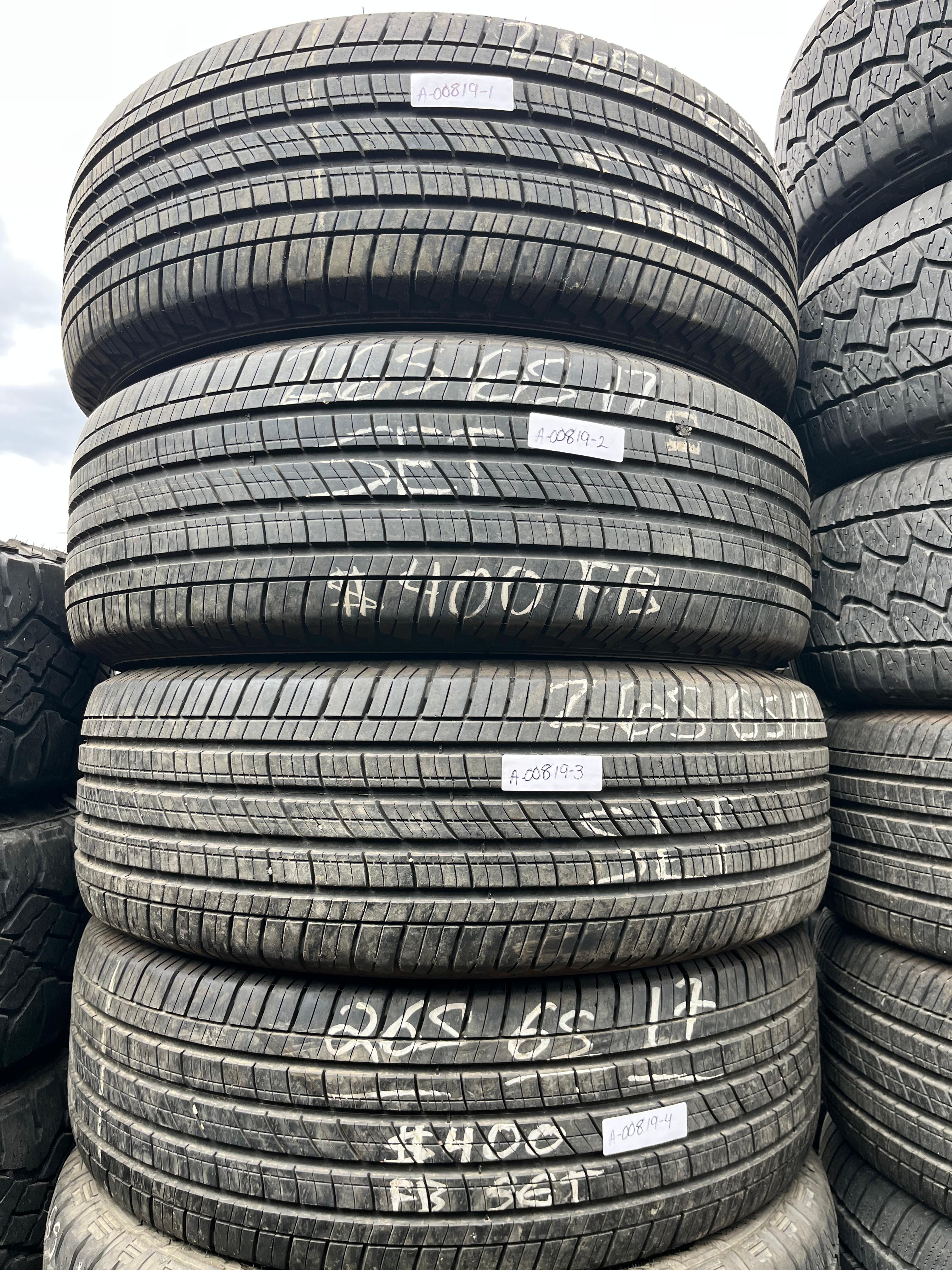 265/65R17 Set (4 Used Tires) Michelin  Primacy (LTX)